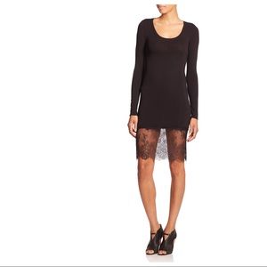 BCBGMAXAZRIA Lace-trim Slip Short Casual Dress great for layering